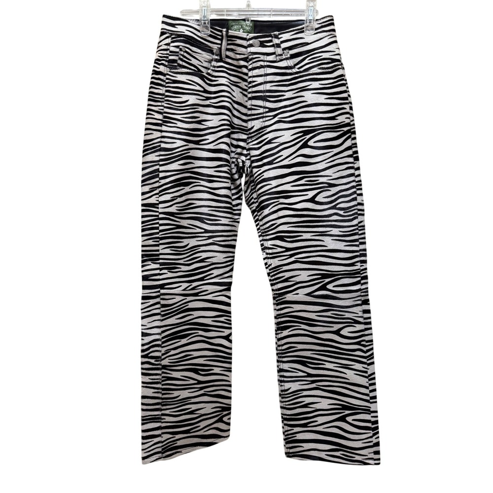 Denim Tears Cowhide Zebra‎ Print Straight Leg Pants XL Multi SS24WP002